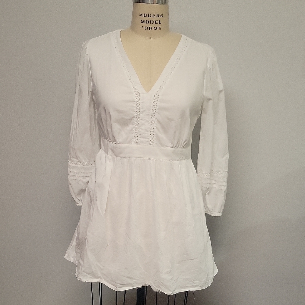 J. Crew White Tunic, Size XS